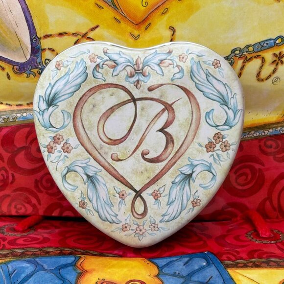 4 Set Multicolor & Size Brighton Heart-Shaped Decorative Tin Collection & Bag - Picture 4 of 16